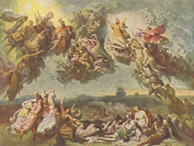 Вильгельм фон Каульбах. «Битва гуннов»