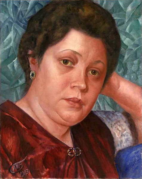 Вера Николаевна Петрова-Званцева на портрете Петрова-Водкина