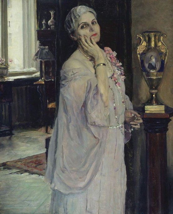 Михаил Нестеров. Портрет народной артистки Держинской (1937).
