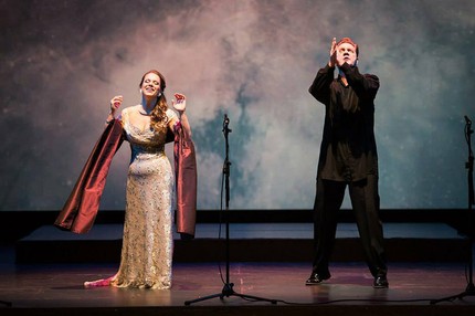 Саломея — Аннамари Кремер (Нидерланды), Иоканаан — Владимир Байков. 23.01.2014. Фото — Д. Кочетков