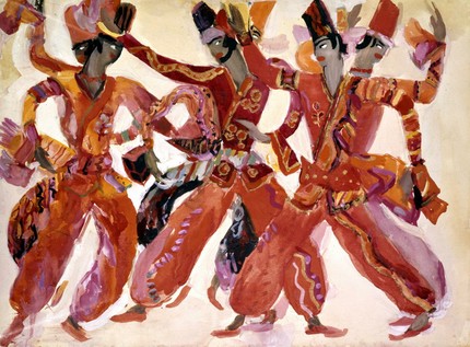 Эскиз костюмов к балету «Шахеразада». Художник С. Вирсаладзе