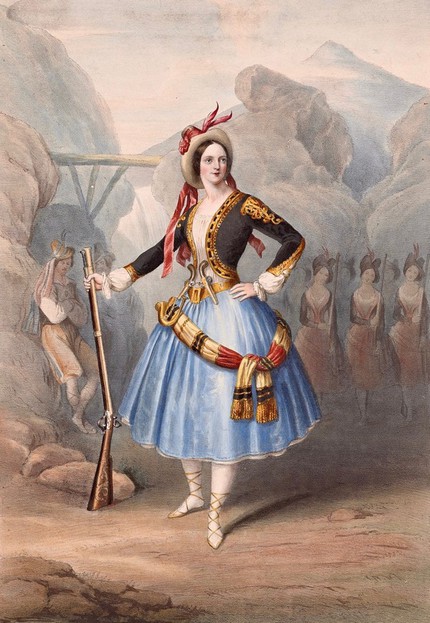 Люсиль Гран. Литография 1848 г.